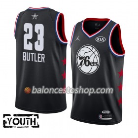 Camiseta Niños NBA Philadelphia 76ers Jimmy Butler 23 2019 All-Star Jordan Brand Negro Swingman